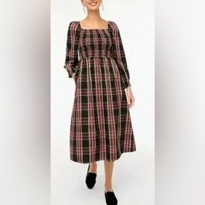Plaid Long Sleeve Dress